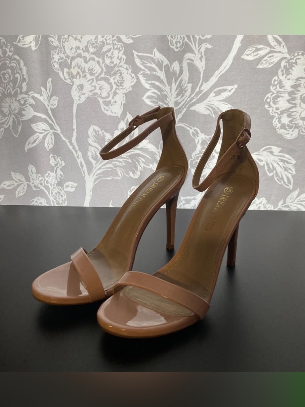 Cute Women's Stilettos High Heel Size 7.5 US Ankle Strap Light Pink Heels Straps